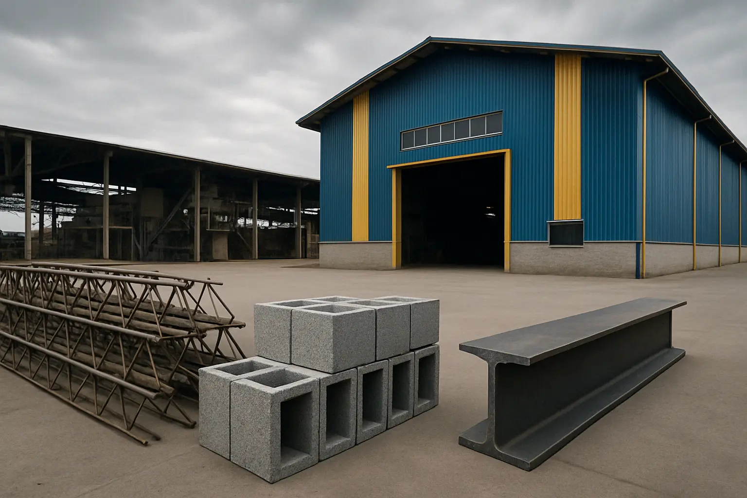 نمای کارخانه عمارتسازان آتیه صبا